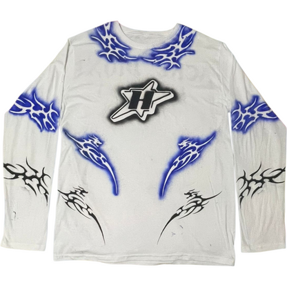 Neo Dioxi - Playera Blanca de Manga Larga