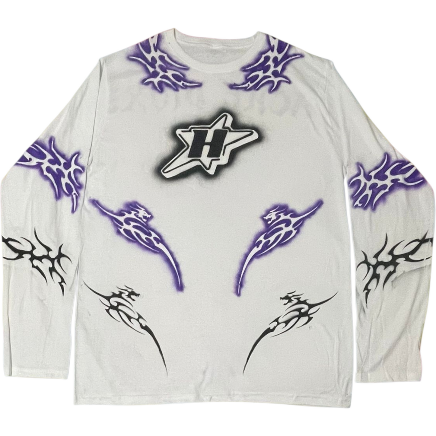 Neo Dioxi - Playera Blanca de Manga Larga