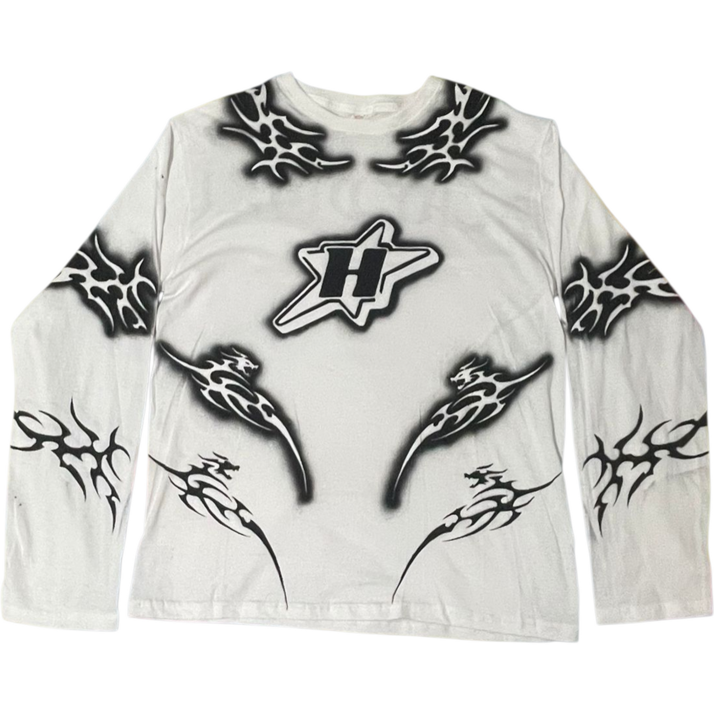Neo Dioxi - Playera Blanca de Manga Larga