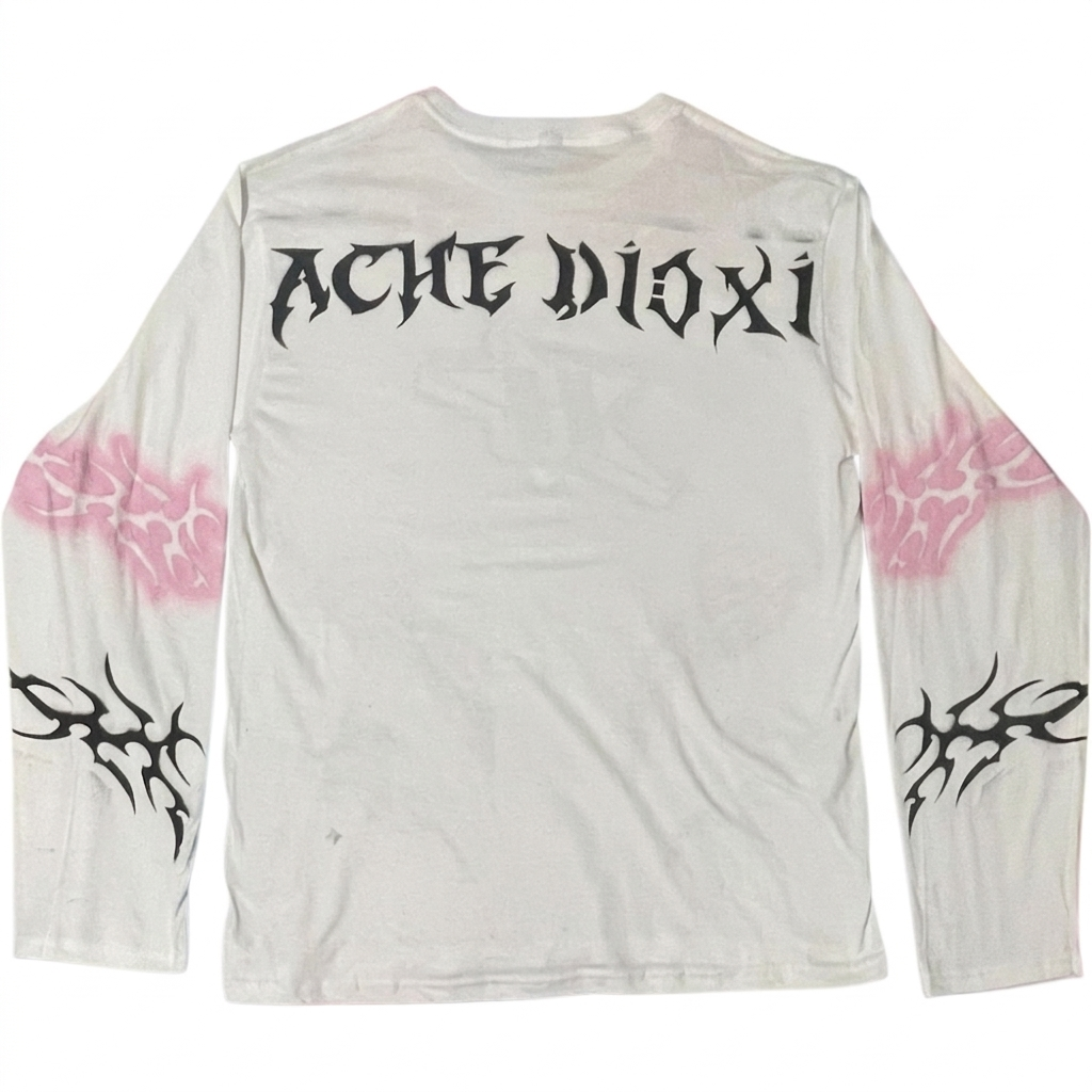 Neo Dioxi - Playera Blanca de Manga Larga