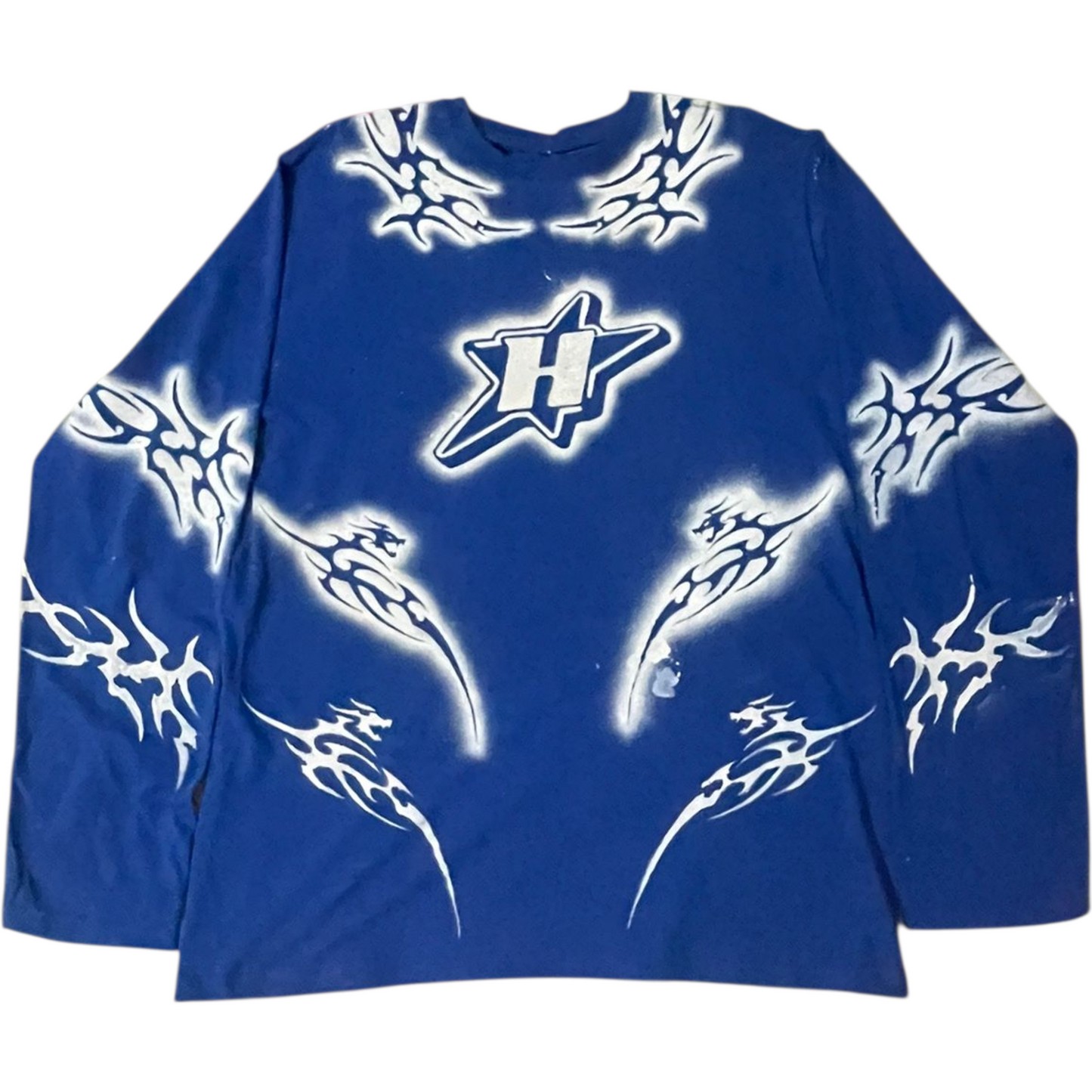 Neo Dioxi - Playera Azul de Manga Larga