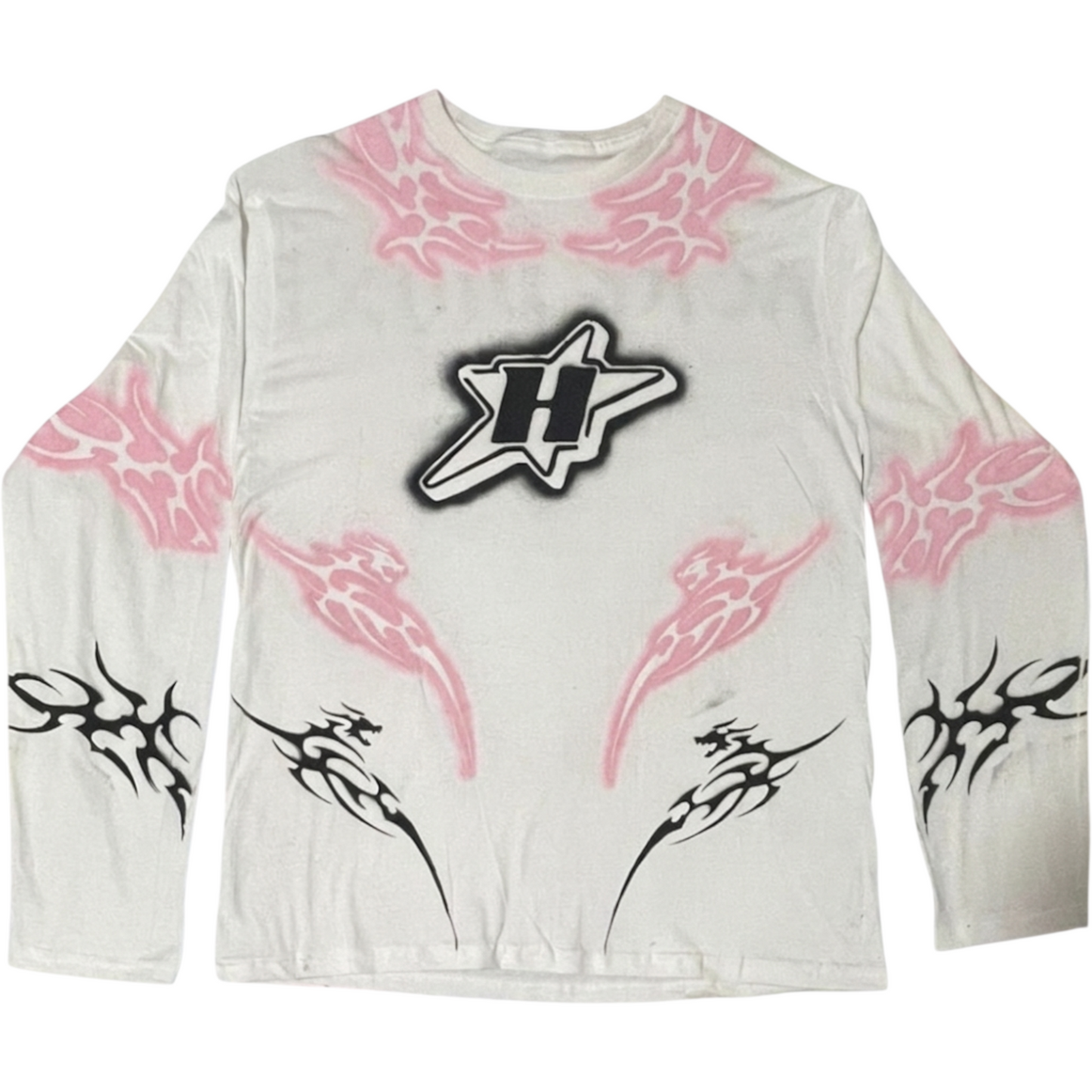 Neo Dioxi - Playera Blanca de Manga Larga