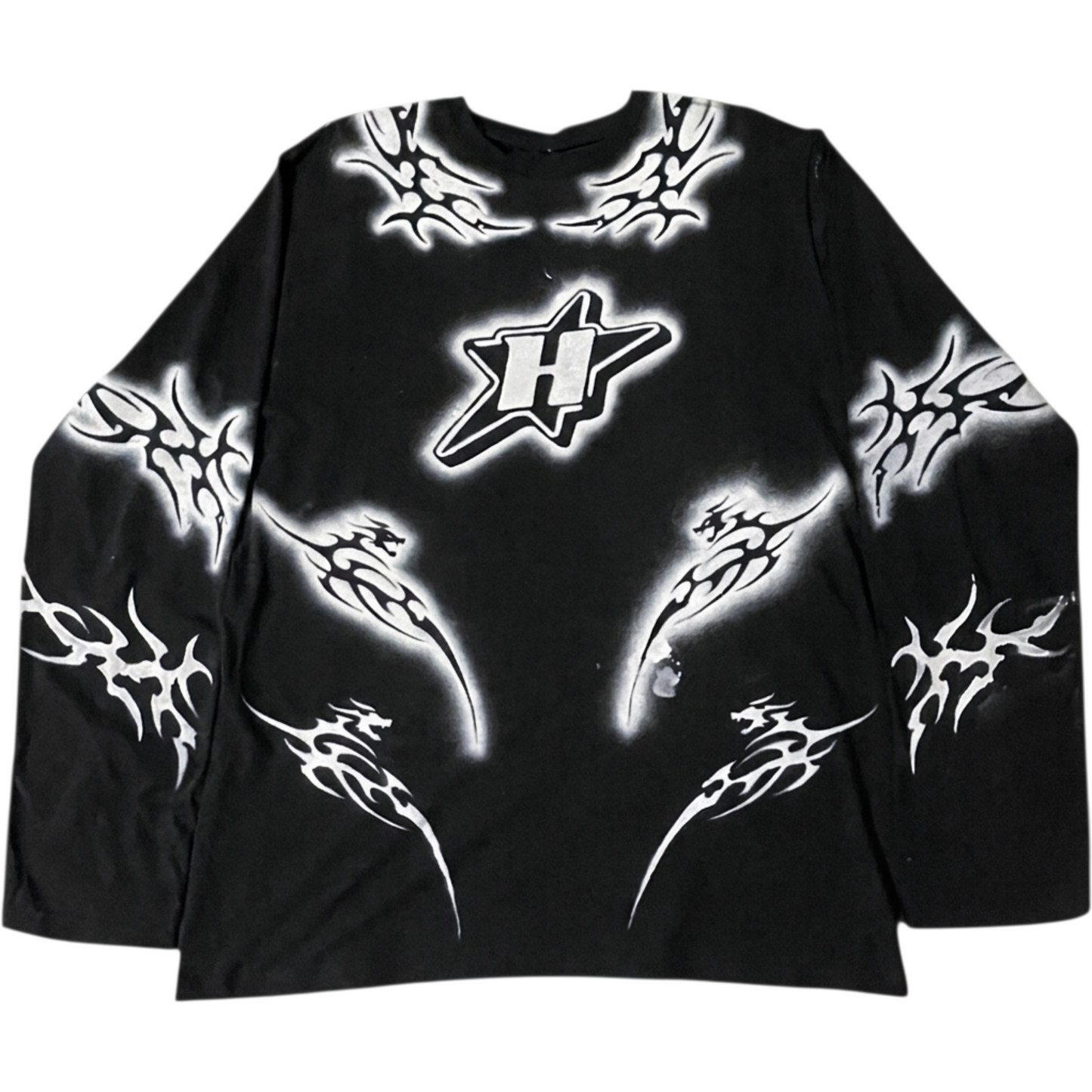Neo Dioxi - Playera Negra de Manga Larga